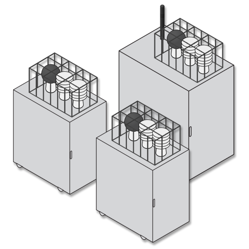 WBGT 3 Sensors (3 Extended) Heat Stress Package - EnviroLive