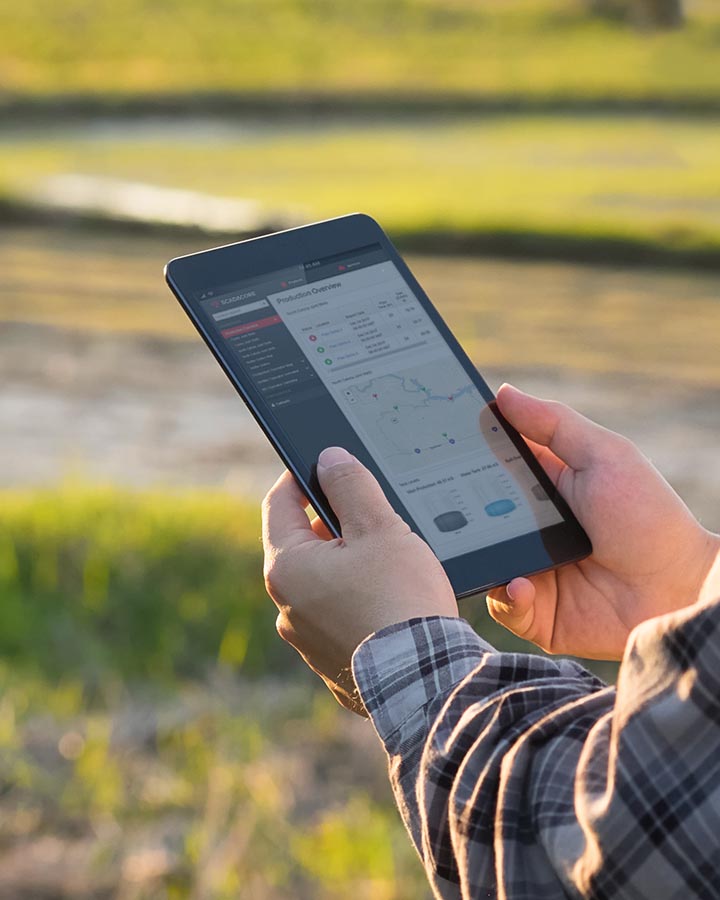 Agriculture monitoring tablet
